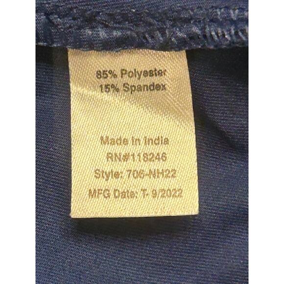 Cabana Life Blue & Gold Off-Shoulder Tassel Dress - Size Large - Picture 6 of 7